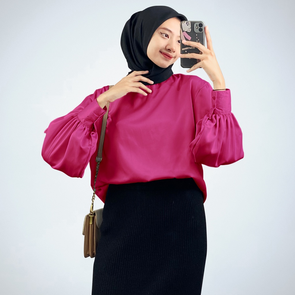 Nazila Satin Blouse-AC