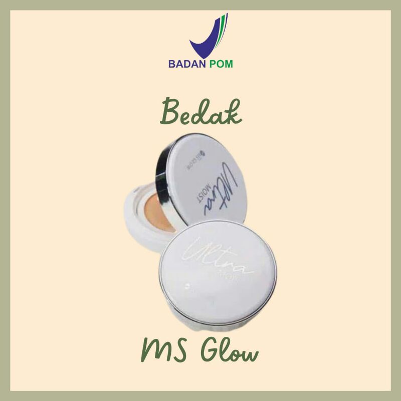 MS Glow Ultra Moist Cushion Light / Medium / Bedak Cushion MS Glow Original