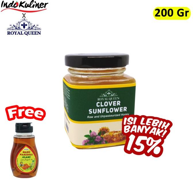 

[COD] Madu Clover Plus Sun Flower Honey Blend Royal Queen 200 Gram ASLI [COD]