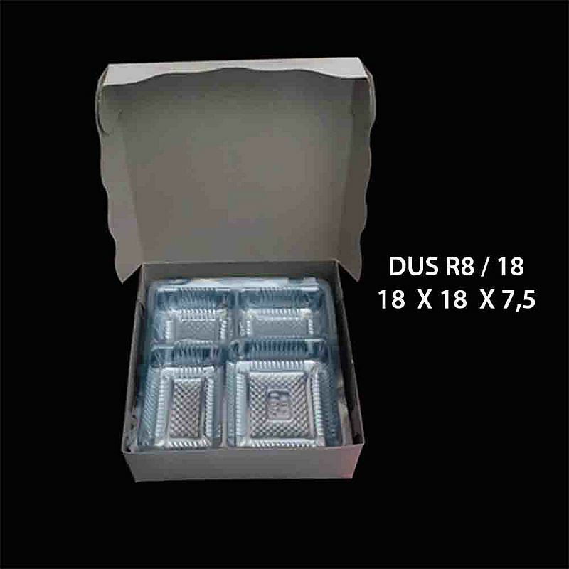 DUS R8 Kardus dus kotak nasi putih coklat ukuran 18 R8 tebal