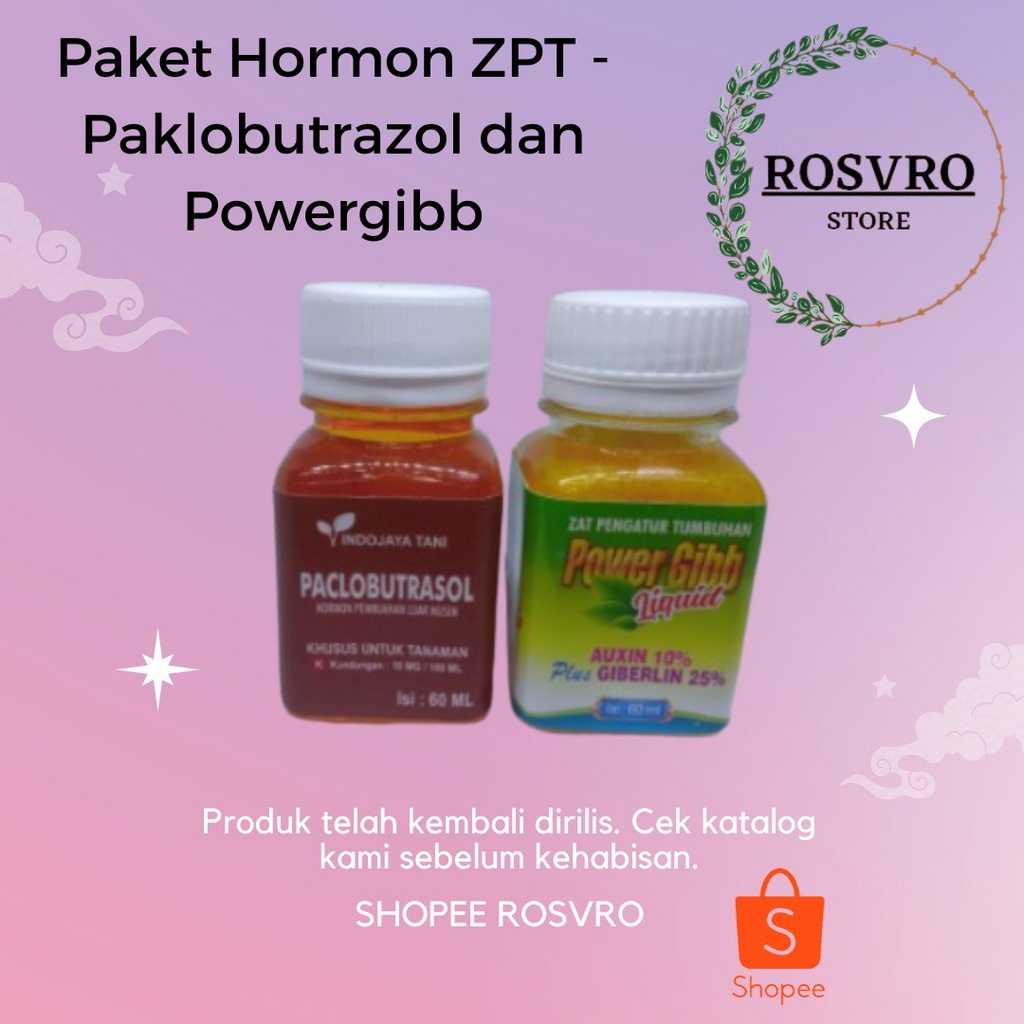 Paket Hormon ZPT - Paklobutrazol dan Powergibb