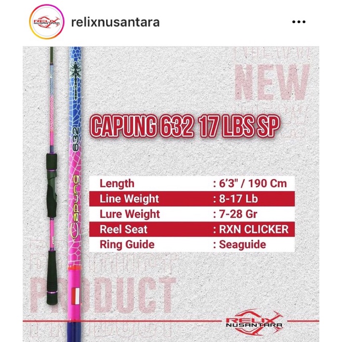 Joran Capung 632 17Lb Sp