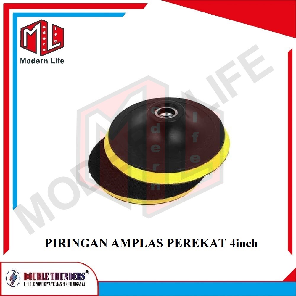 Tatakan Piringan Amplas Perekat Velcro 4&quot; inch