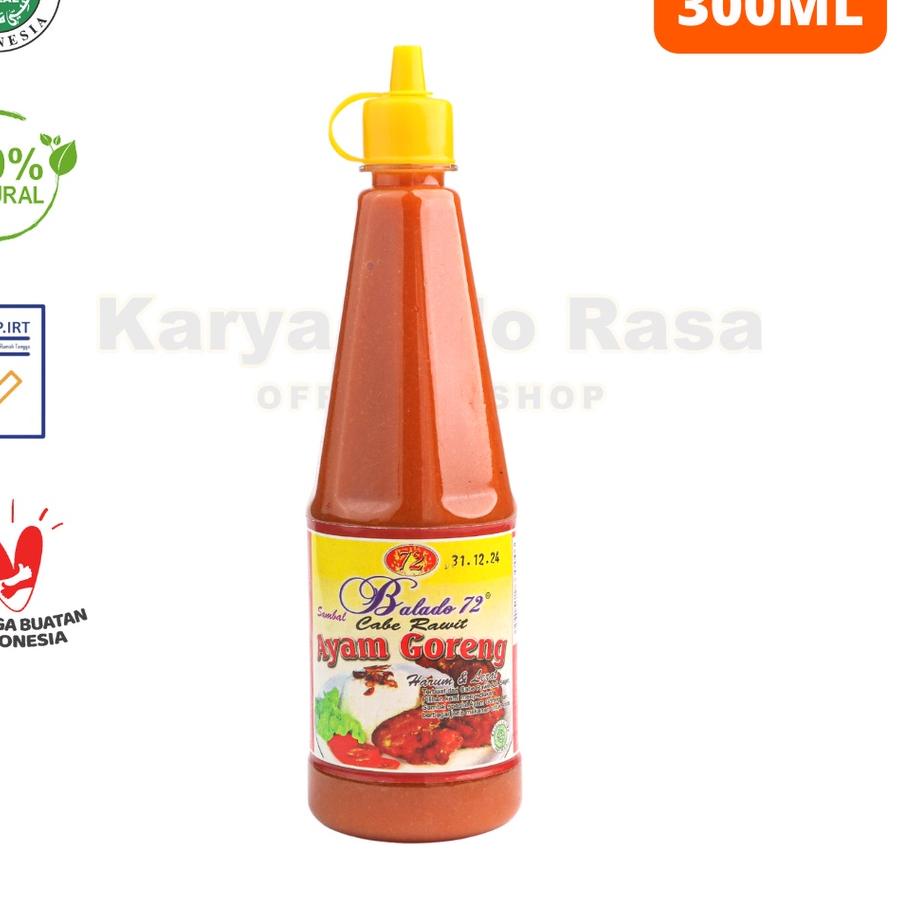 

CodeV1h1G--Sambal Cabe Rawit Balado 72 Super Pedas 300 ml