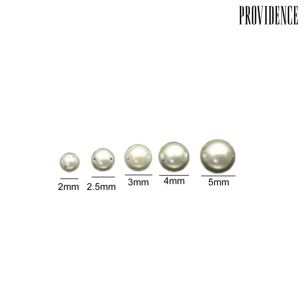 Aksesoris Kuku Bentuk Setengah Lingkaran Aksen Mutiara Ukuran 2-8mm Gaya Jepang