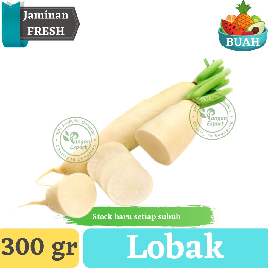 

Lobak Putih Premium Radish / Buah Bumbu Sayur Masak Dapur