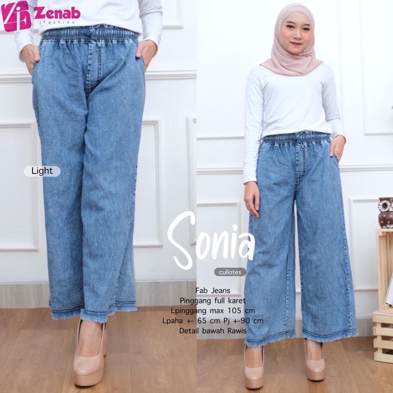 SONIA KULOT / CELANA KULOT JEANS / ORI BY ZENAB