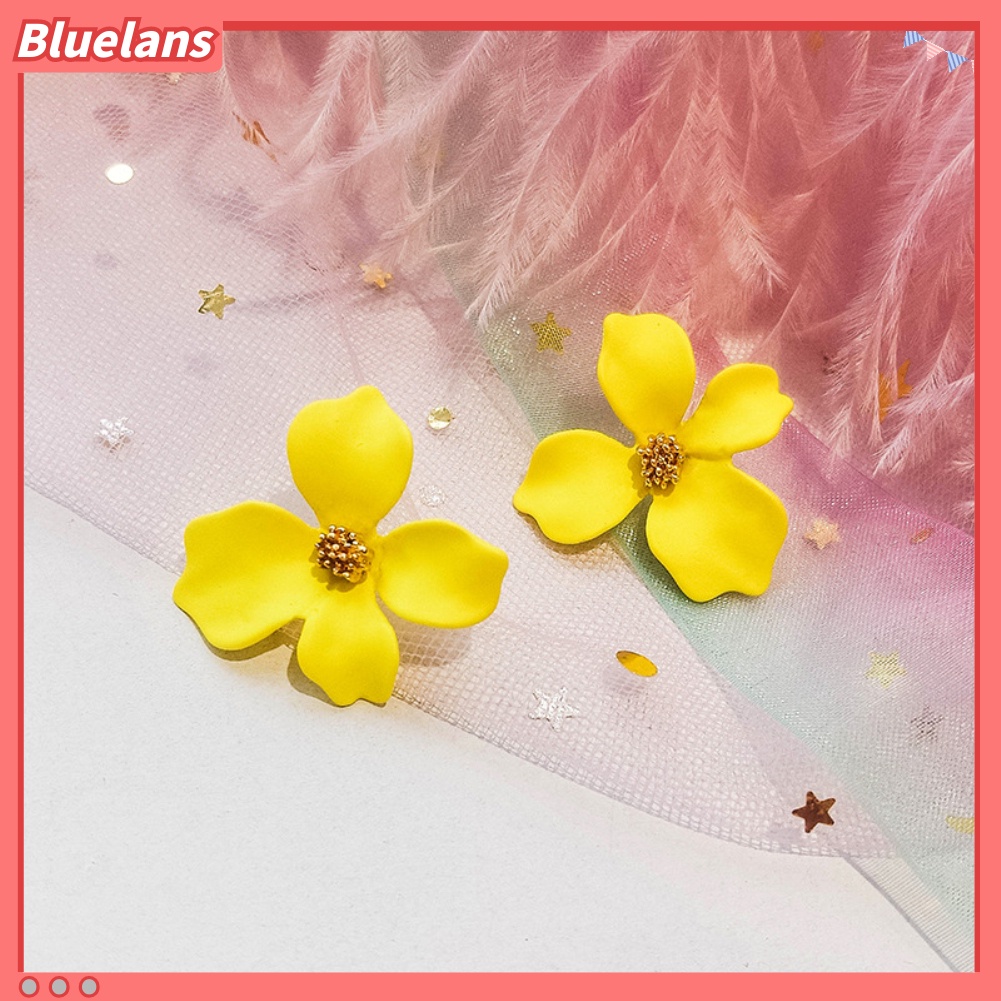 Bluelans Fashion Girls Flower Ear Studs Women All-match Date Party Travel Earrings Gift