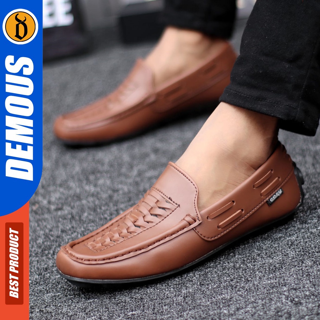 DEMOUS Verona - Sepatu Pantopel Formal Kerja Slop Pria