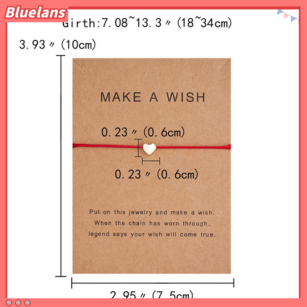Bluelans Gelang Tenun Warna-Warni Dapat Disesuaikan Untuk Anak Perempuan