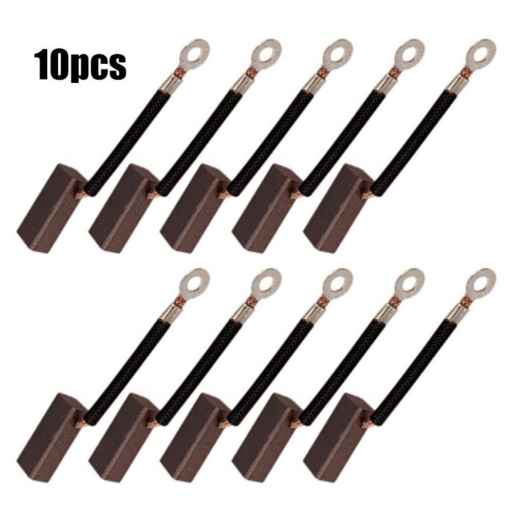 Populer 10pcs Carbon Brushes Wire Hand Tools 6x8x18mm Generik Motor Listrik