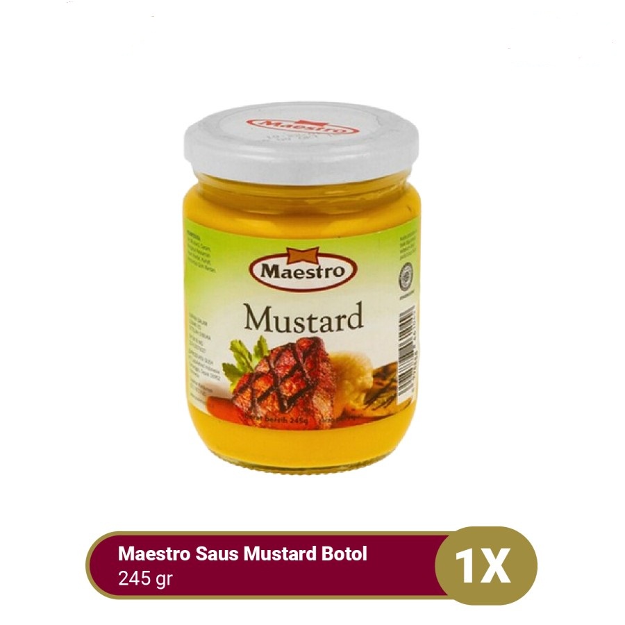 SAUS MUSTARD MAESTRO BOTOL 245GR