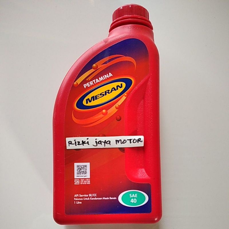 Oli mesran sae 40 1liter TERMURAH 100% asli PERTAMINA