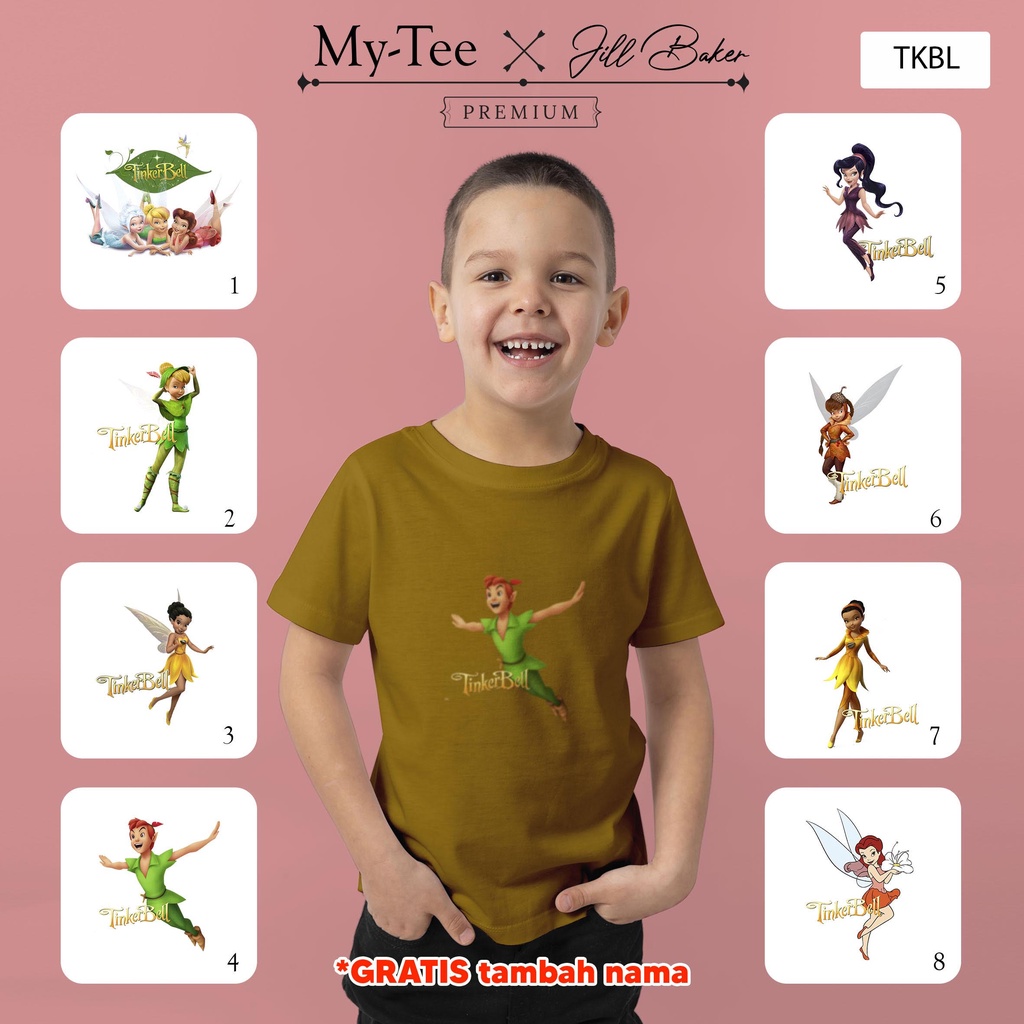 [KAOS DEWASA] TINKERBELL (TKBL) cotton combed gratis tambah nama