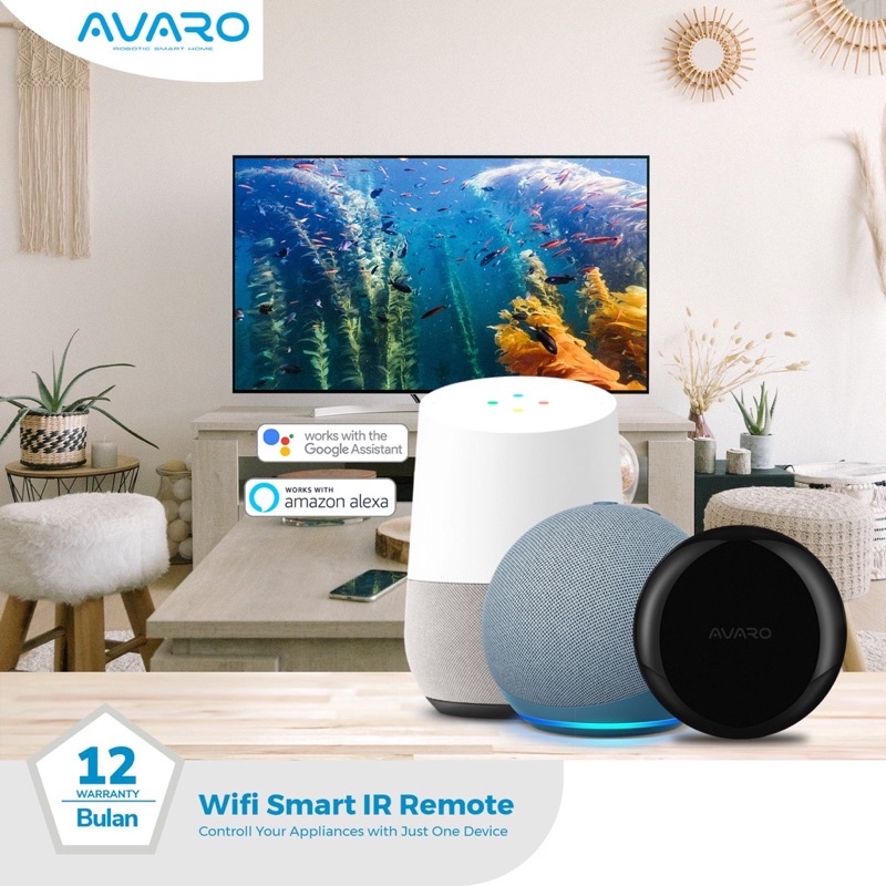 AVARO Smart UNIVERSAL IR REMOTE Wifi Wireless IoT For Home Automation