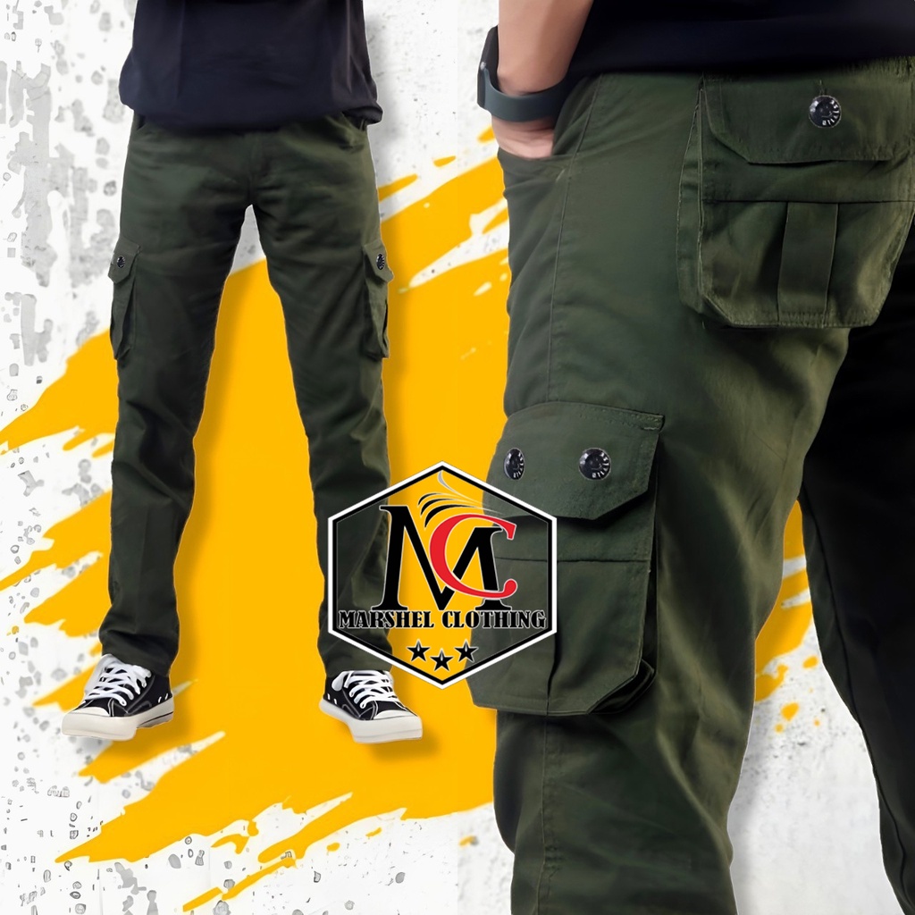 RCL - CELANA PANJANG NAVY CARGO KARGO CHINO CINO PDL GUNUNG HITAM MOCCA ABU CAMO MURAH PRIA REGULER FIT BIGSIZE / Leone Cargo Pants / Celana Kargo Chino Pria GutenInc