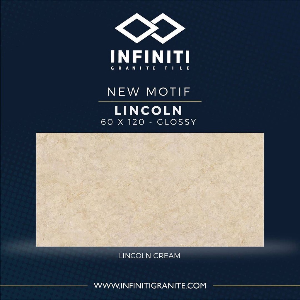 GRANITE LANTAI 60x120 LINCOLN CREAM / INFINITI / GLOSSY / KW1