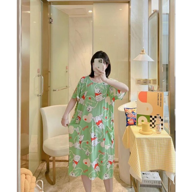 Daster Jumbo Import Piyama Wanita Baju Tidur Wanita Import Jumbo