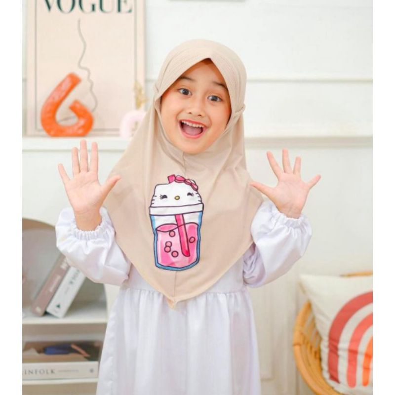 [COD] Hijab Anak Boba - Jilbab Anak Boba Paud Tk Lucu Murah - Kerudung Anak