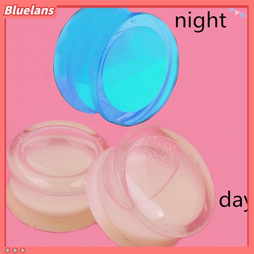 Pelebar Tindikan Telinga Model Double Flare Glow in the Dark Untuk Unisex