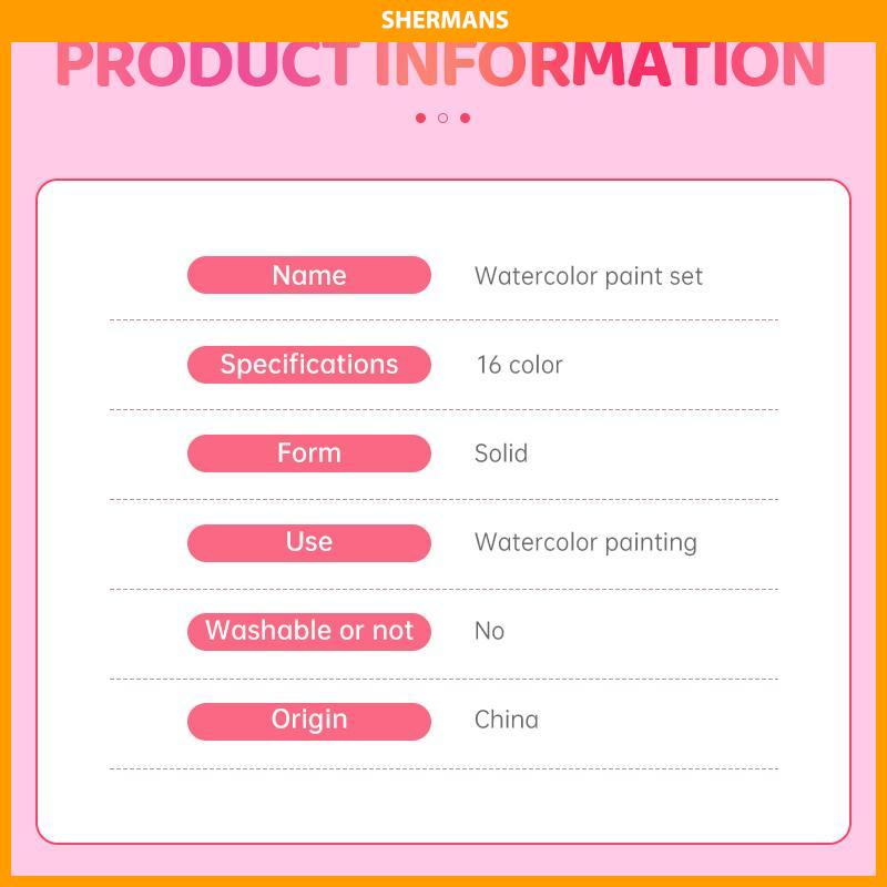 

[Ready Stock❤️]Cat Air Watercolor set Alat Cat Air Set 18 Warna sherman