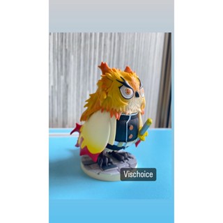 Jual Kimetsu No Yaiba Demon Slayer Kyojuro Rengoku Owl Meme Action ...