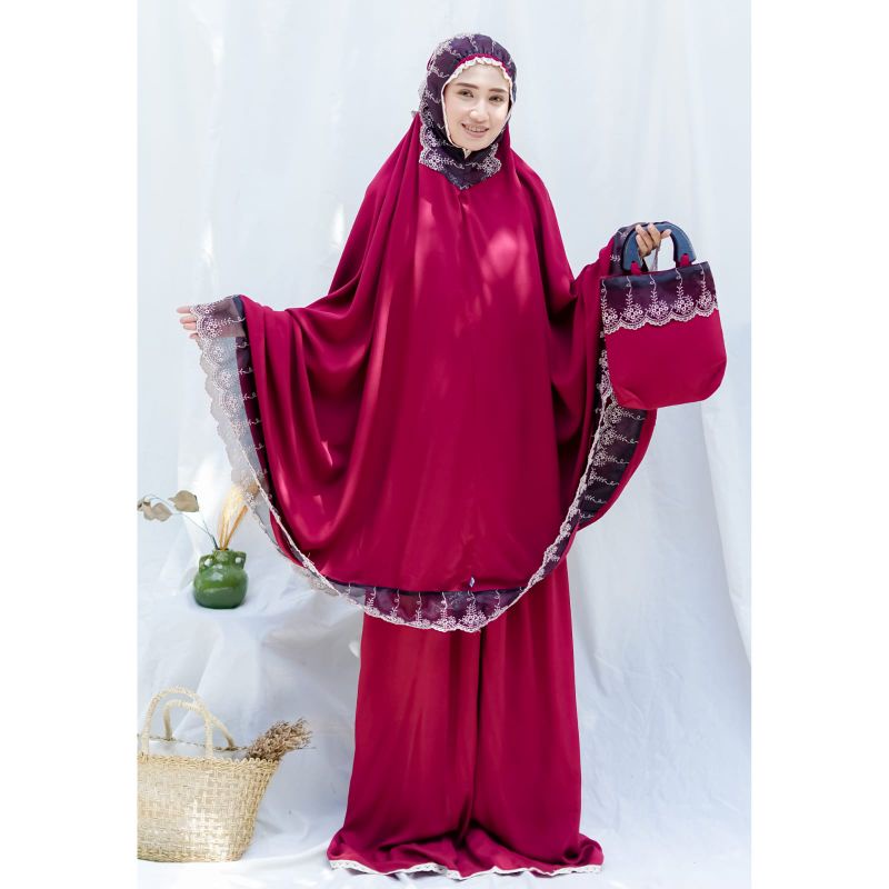 Mukena Rayon Dewasa Bordir ZHALINA // Mukena Rayon Renda Cantik