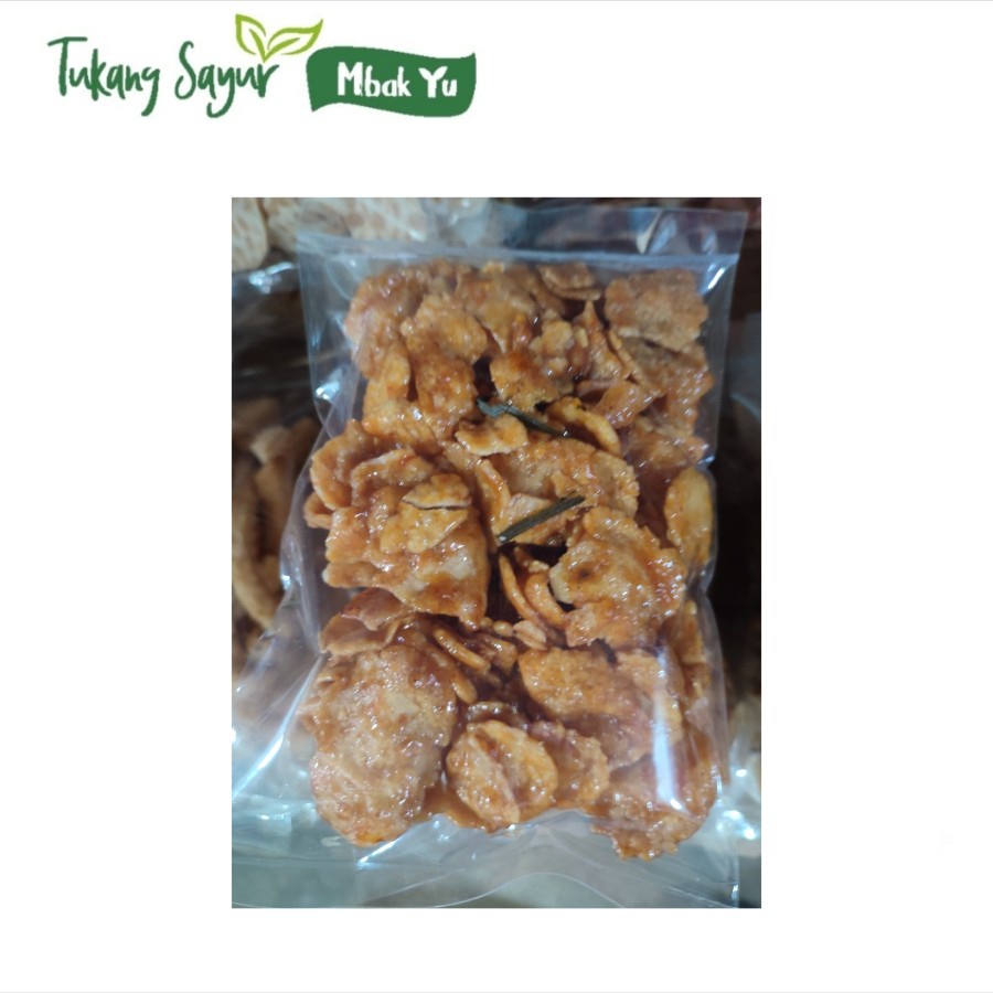 

keripik emping asam manis