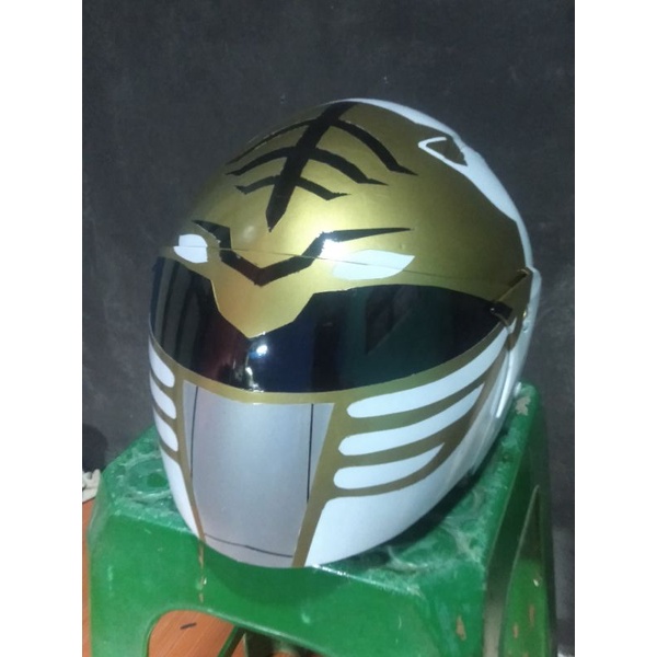 Helm motor anak SNI ,,power ranger white costume