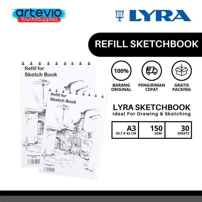 

Hari Ini Refill Buku Sketsa Lyra / Refill Lyra Sketch Book A3 30 Sheets Promo