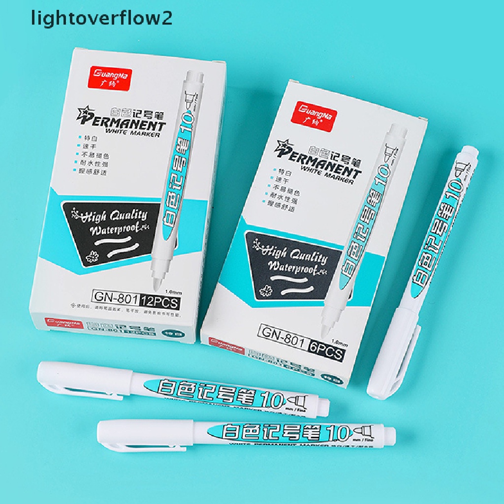 (lightoverflow2) Spidol Putih Oily Anti Air Untuk Mewarnai Ban / Roda / Tread (ID)