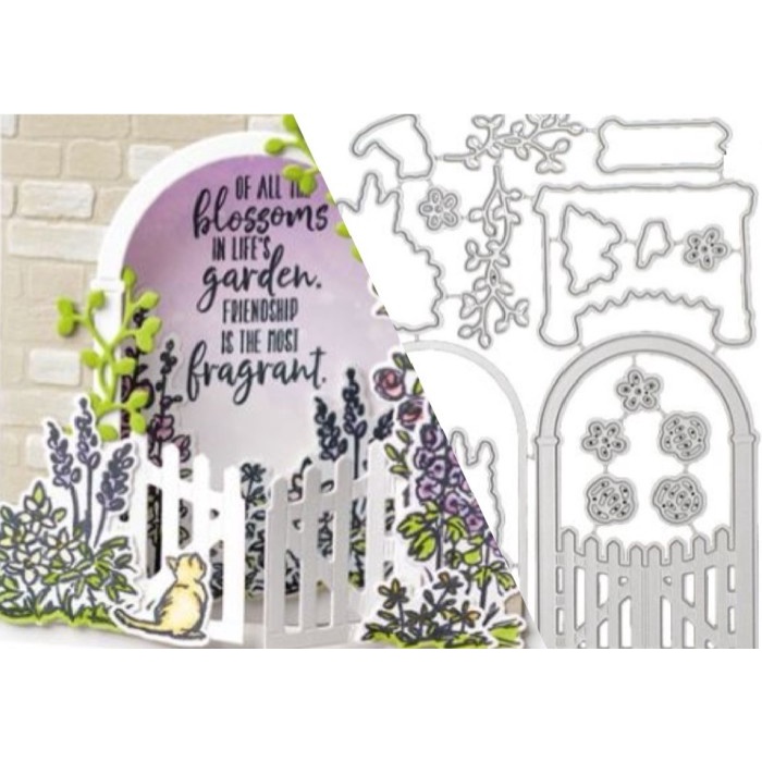

Berkualitas Cutting Dies - 3D Garden Gate Bagus