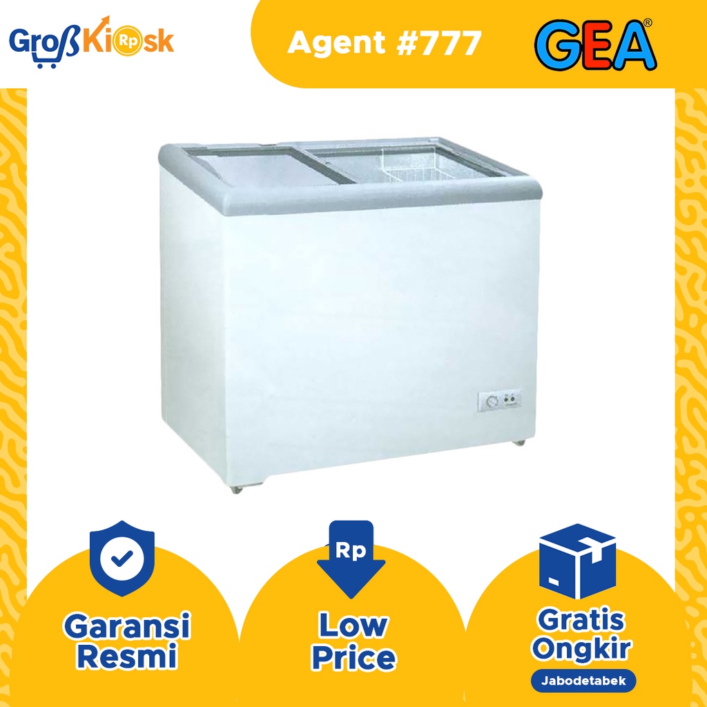 Freezer Sliding Flat Glass GEA Freezer SD 186 / SD-186