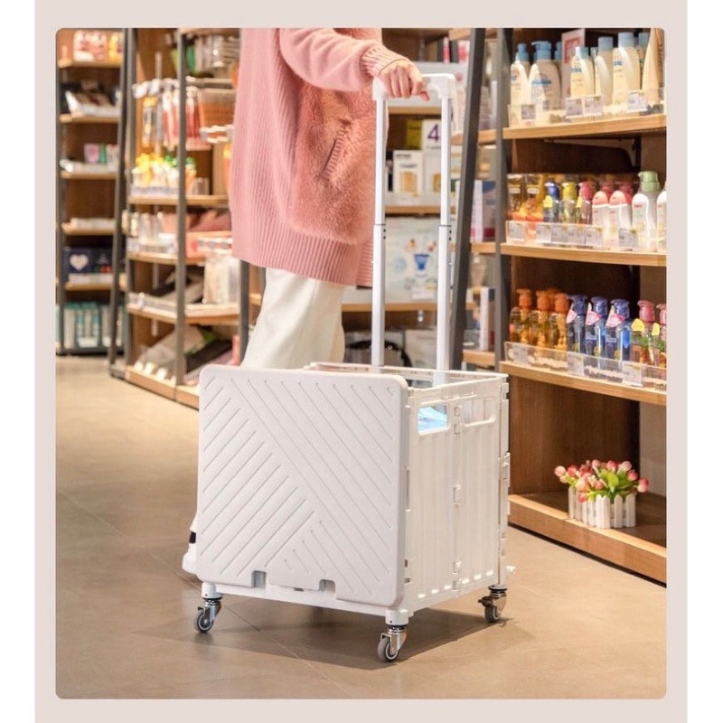 Trolley Belanja Lipat/FOLDABLE SHOPPING TROLLEY/Trolley belanja lipat/Keranjang Lipat/Koper lipat/Ko