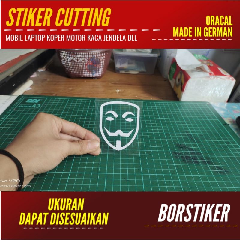 STIKER ANONYMOUS STICKER CUTTING ANIME LOGO DLL