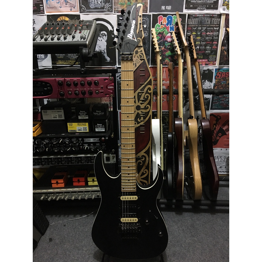 Gitar Elektrik Ibanez RG320EXZ BKF in Black Flat- ORIGINAL CUSTOM