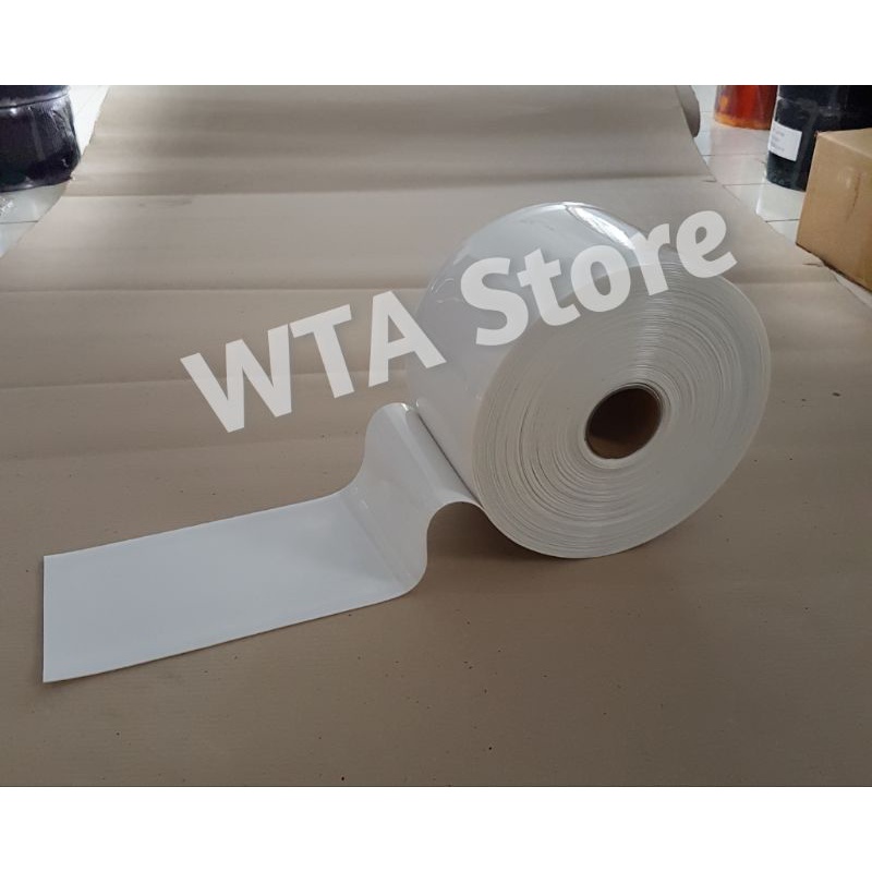 TIRAI PVC STRIP CURTAIN TIRAI PLASTIK per Roll Warna WHITE SOLID / PUTIH SUSU