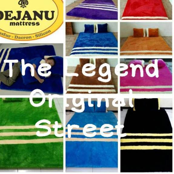 [KODE Q87QT] Kasur Lipat Lantai Bulu Rasfur Karakter Modern Minimalis Garis Ukuran 180 x 120 Tebal 6