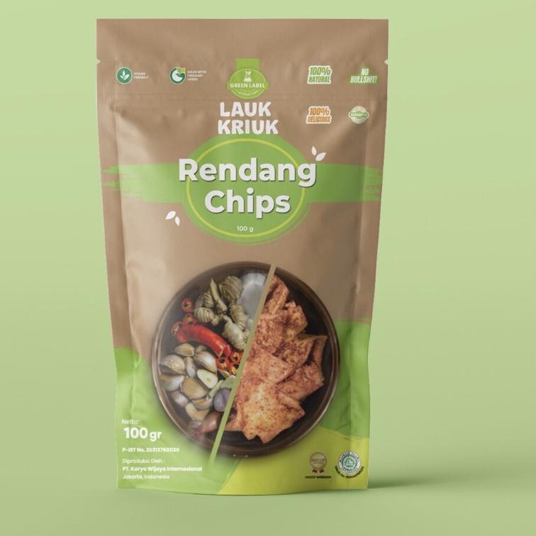 

✨9.9✨ Keripik Telur Rendang Rendang Chips SNACK SEHAT ORGANIC Tanpa BAHAN PENGAWET Tanpa MSG Ovo Vegetarian Telur Rendang !!