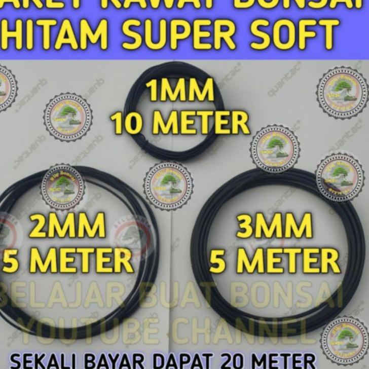 

[KODE BHCLG] KAWAT BONSAI HITAM PAKET 1MM10M 2MM5M 3MM5M