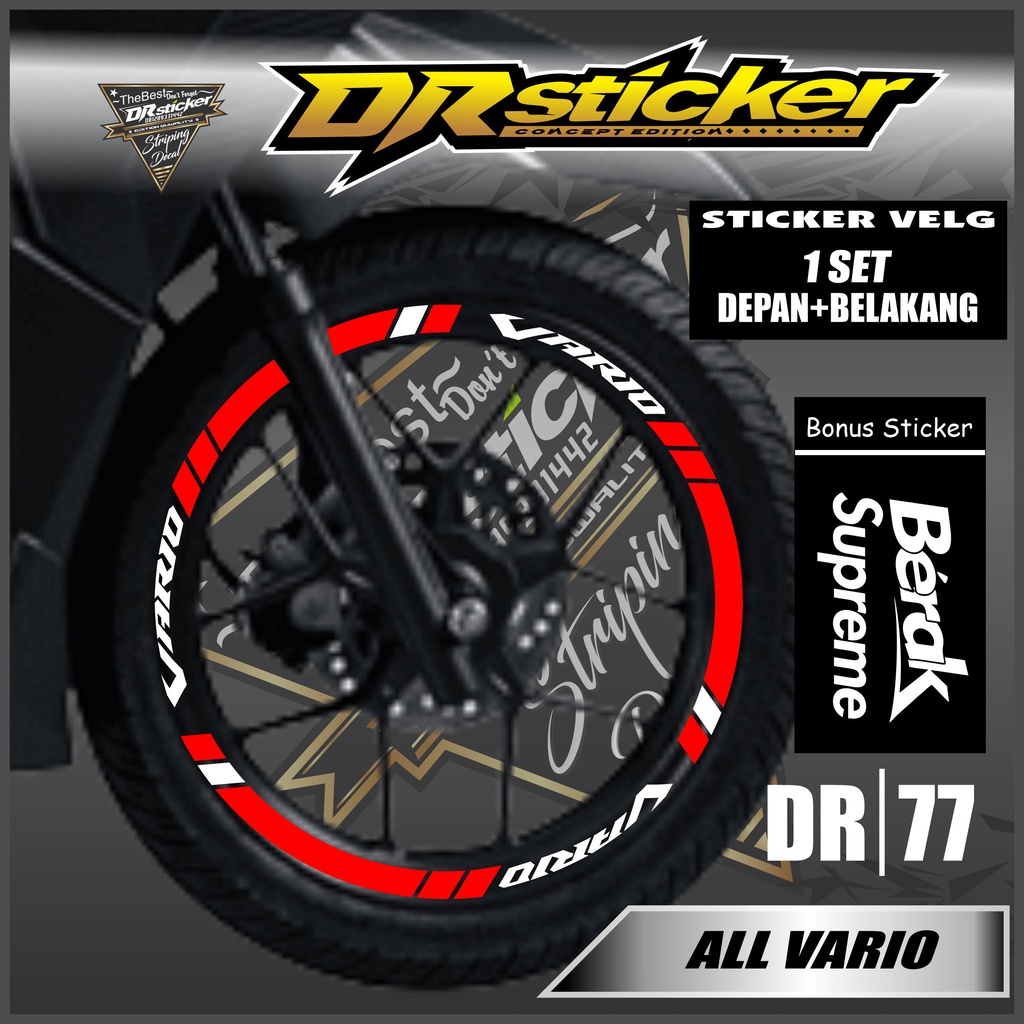 Sticker Cutting Velg All Motor VARIO - Sticker Cutting Velg