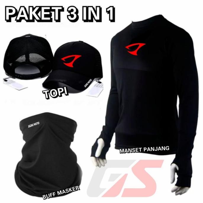 Baju Mancing Lengan Panjang Jigging Master Topi Mancing Buff Mancing
