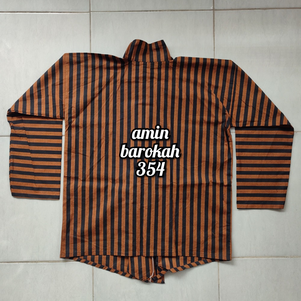 COD...!!! Baju Surjan Tenun Lurik - BAHAN ALUSAN - Ukuran Dewasa #Adat #Jawa #Tradisional