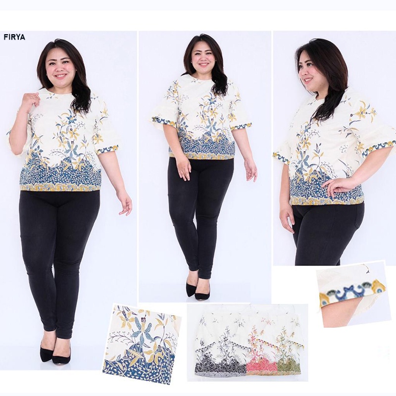 MAZE TOP JUMBO - Atasan Batik Jumbo Wanita  Blouse Wanita