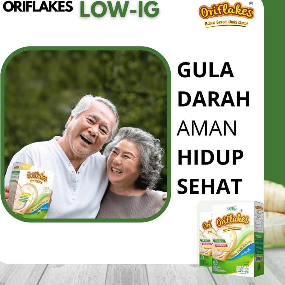 

Trx7o2Nc--ORIFLAKES DIABETES Gula Darah Gerd Asam Lambung Maag Makanan Sarapan Sereal Pati Umbi Garut 350 GR