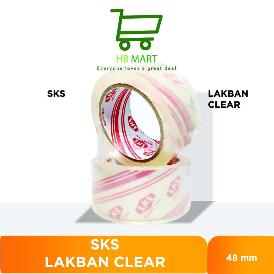 

Lakban Bening Super Clear 48 mm x 90 Yard Full Selotip Isolasi