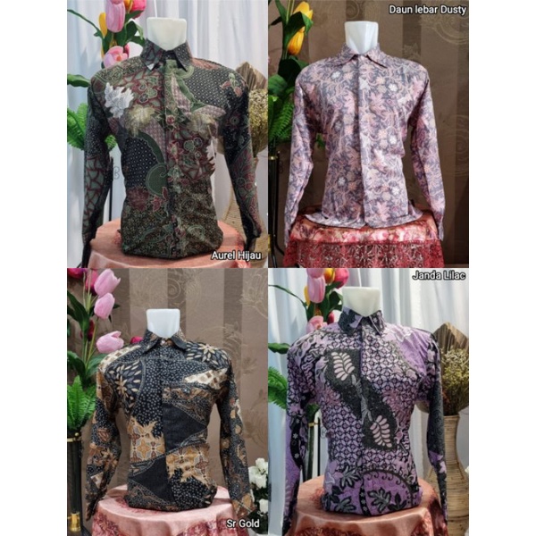 kemaja batik tangan panjang - baju kemeja -  pakaian pria - set batik couple kekinian - batik modern