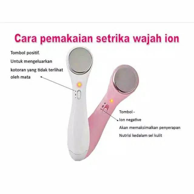 Setrika Wajah Ion Elektrik Face Massager Alat Pemijat Pengencang kulit / ION FACIAL MASSAGE / Setrika Wajah Alat Pemijat Dan Pengencang Kulit Wajah