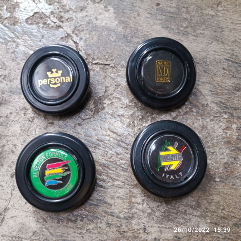 tombol klakson pencetan klakson untuk stir racing logo momo benetton NARDI personal tombol klakson