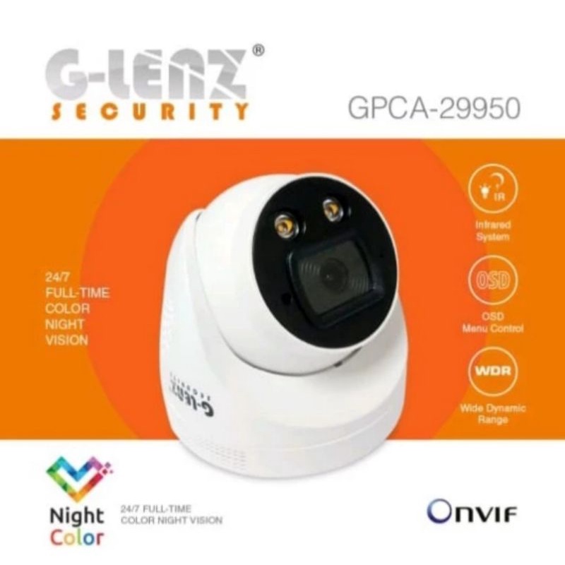 KAMERA CCTV GLENZ 5MP 2560P COLORVU INDOOR BUILT-IN MIC AUDIO